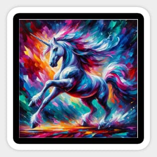 Unicorn Study - Fantasy AI Sticker